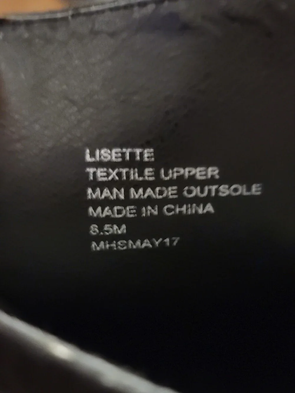 LISETTE black over